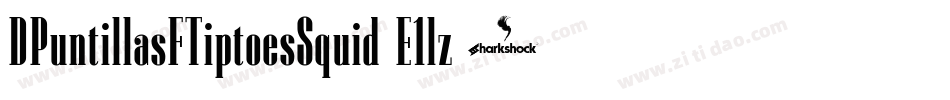 DPuntillasFTiptoesSquid-E1lz字体转换