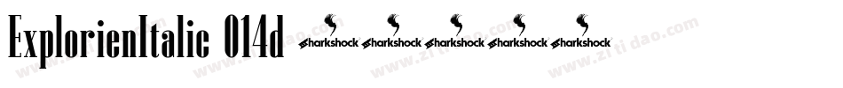 ExplorienItalic-014d字体转换