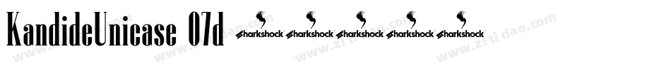 KandideUnicase-07d字体转换