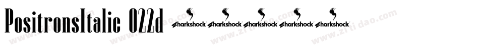 PositronsItalic-O22d字体转换