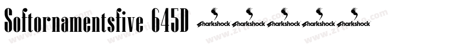 Softornamentsfive-645D字体转换