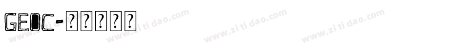 GeoC字体转换