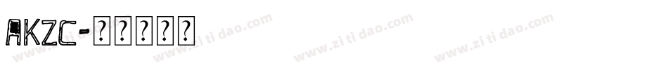 akzc字体转换