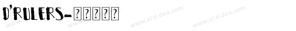 D'Rulers字体转换