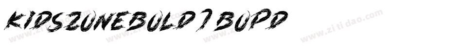 KidsZoneBold-7BOpD字体转换