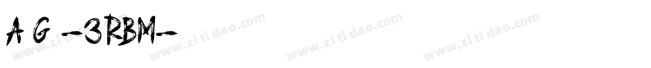 AttackGraffiti-3zRBM字体转换