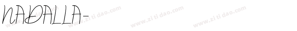 NADALLA字体转换