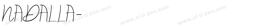 NADALLA字体转换