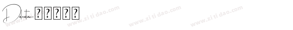 Dalmatian字体转换