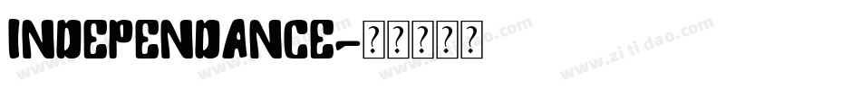 Independance字体转换