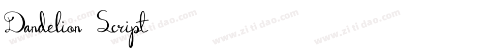 Dandelion-Script字体转换