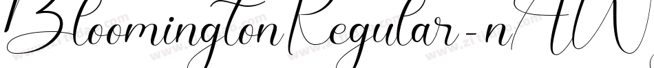 BloomingtonRegular-nAWY字体转换