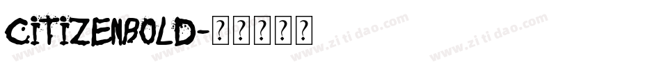 CitizenBold字体转换