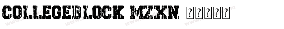 CollegeBlock-Mzxn字体转换