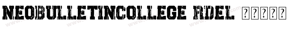 NeobulletinCollege-RdEl字体转换