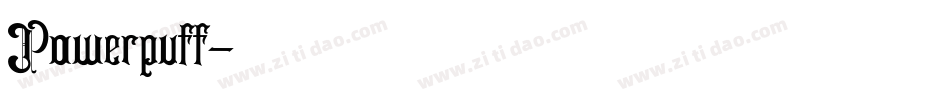 Powerpuff字体转换