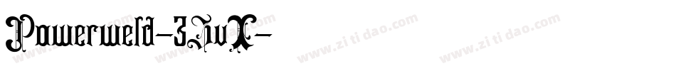 Powerweld-3ZvX字体转换