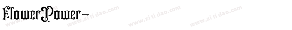FlowerPower字体转换