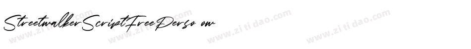 StreetwalkerScriptFreePerso-owBJa字体转换