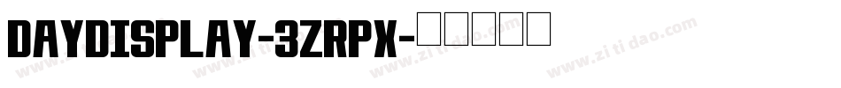 DayDisplay-3zRPX字体转换