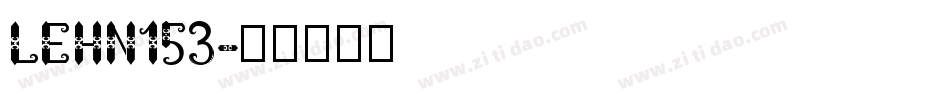 LEHN153字体转换