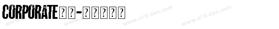 corporate字体字体转换