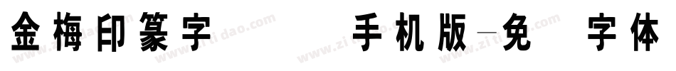 金梅印篆字国际码手机版字体转换