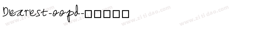 Dearest-oopd字体转换