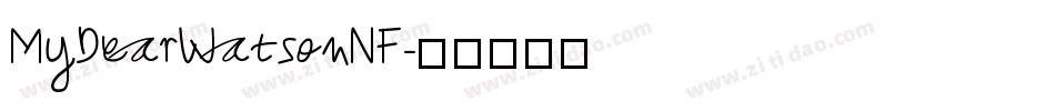 MyDearWatsonNF字体转换