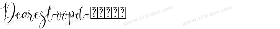 Dearest-oopd字体转换