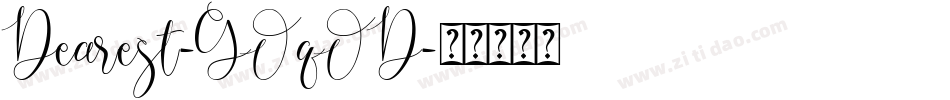 Dearest-GOqOD字体转换