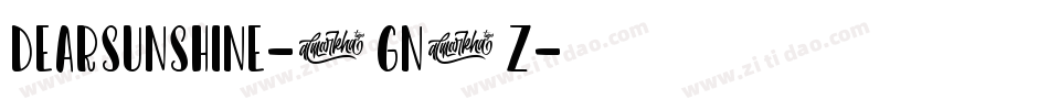 DearSunshine-1Gn2Z字体转换