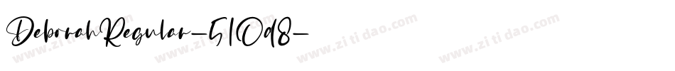 DeborahRegular-51Od8字体转换