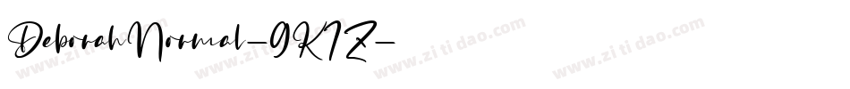 DeborahNormal-9K7Z字体转换