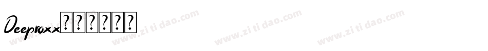 Deeproxx字体转换