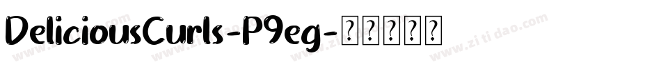 DeliciousCurls-P9eg字体转换