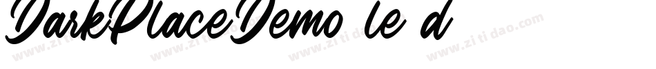 DarkPlaceDemo-le4d字体转换