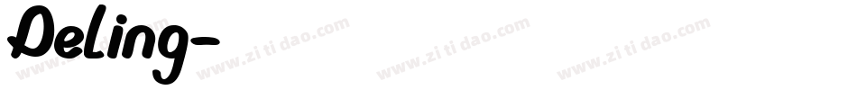 Deling字体转换