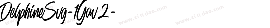 DelphineSvg-1Gav2字体转换
