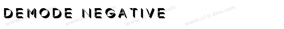 Demode-Negative字体转换