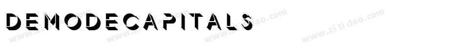 DemodeCapitals字体转换