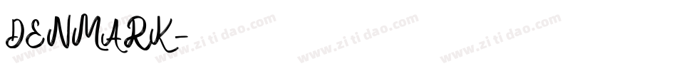 DENMARK字体转换