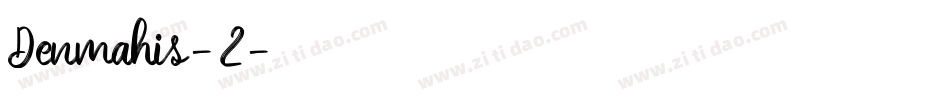 Denmahis-2字体转换
