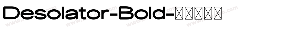 Desolator-Bold字体转换