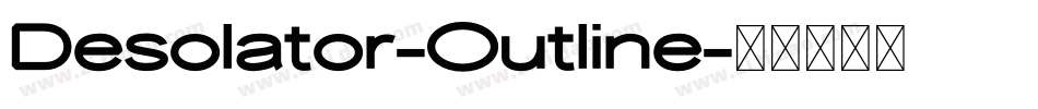Desolator-Outline字体转换