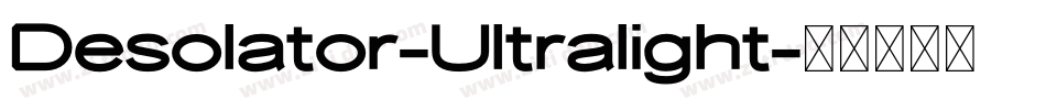 Desolator-Ultralight字体转换
