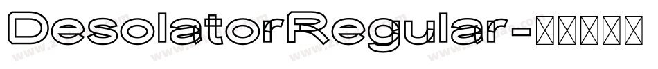 DesolatorRegular字体转换