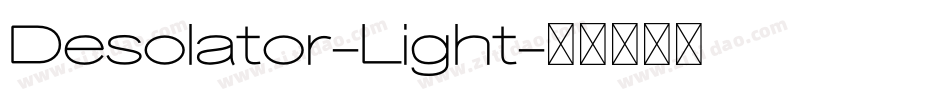 Desolator-Light字体转换