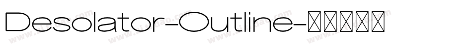 Desolator-Outline字体转换