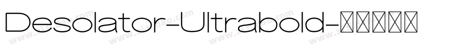 Desolator-Ultrabold字体转换